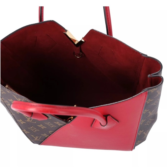 Louis Vuitton Monogram Kimono MM Brown Red Tote Bag Canvas Shoulder Bag M40459 - Picture 13 of 14